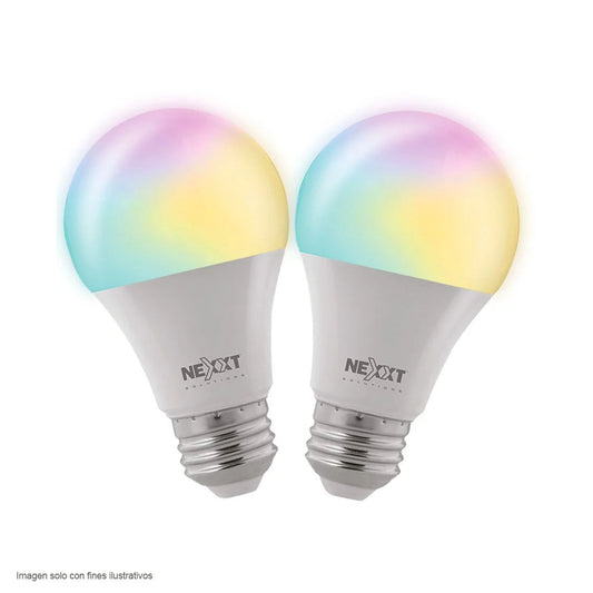 Pack de 2 bombillos Smart NHB-C110M RGB 110V -60HZ WI-FI Nexxt
