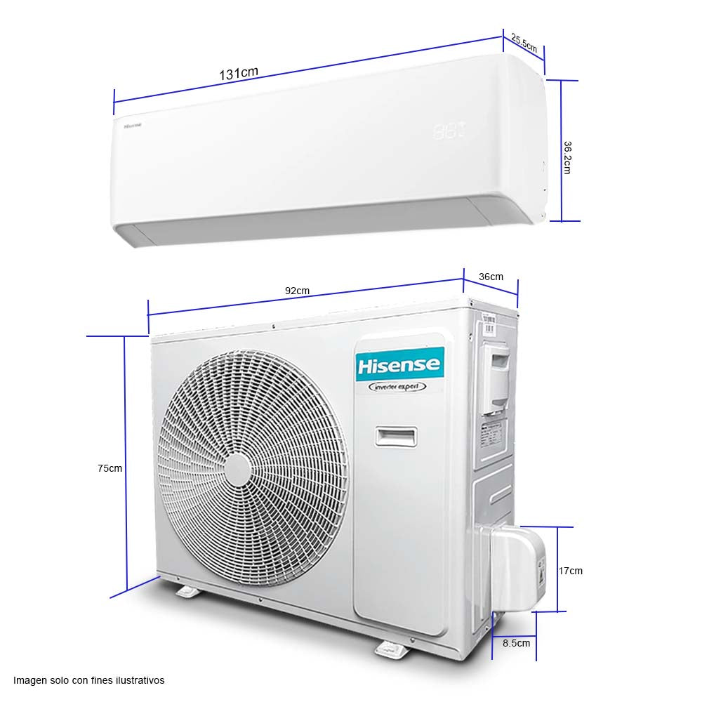 Aire acondicionado Split ATR362GU de 36000 BTU inverter Hisense