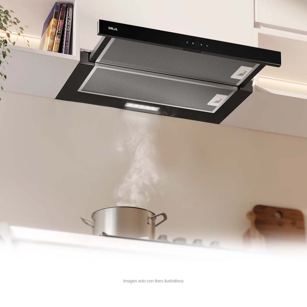 Extractor de grasa retráctil Touch 60 Drija empotrable 3 volicidades2 filtros