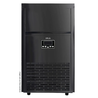 Fabricador de hielo FH45- Black | Drija, acero inoxidable Capacidad 45kg, forma de hielo cubos cuadrados producción continua.