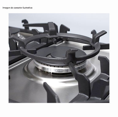 Estufa a gas MILAN 76 PRO Drija  acero inoxidable 304 5 quemadores SABAF