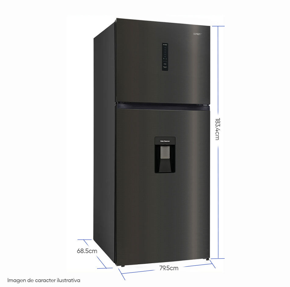 riona Refrigeradora Top Mount 20pc RF20IN81BD Sankey color acero