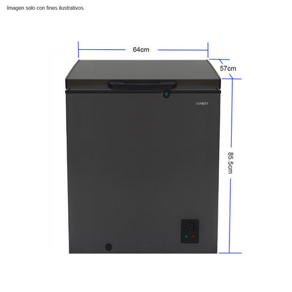Congelador Horizontal 5.15pc RFC-592G Sankey con llave de seguridad