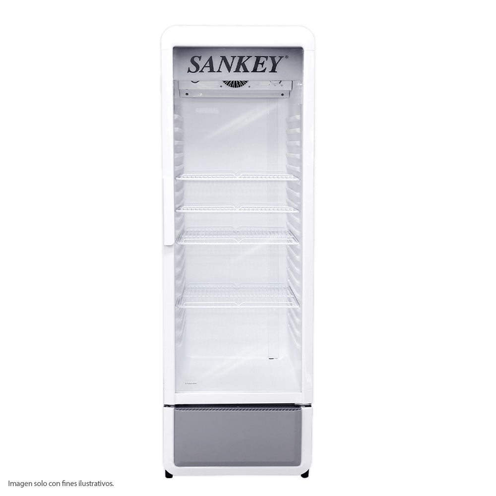 Enfriador comercial 9.88pc RFD-12N89 Sankey  puerta de 2 capas de vidrio templado