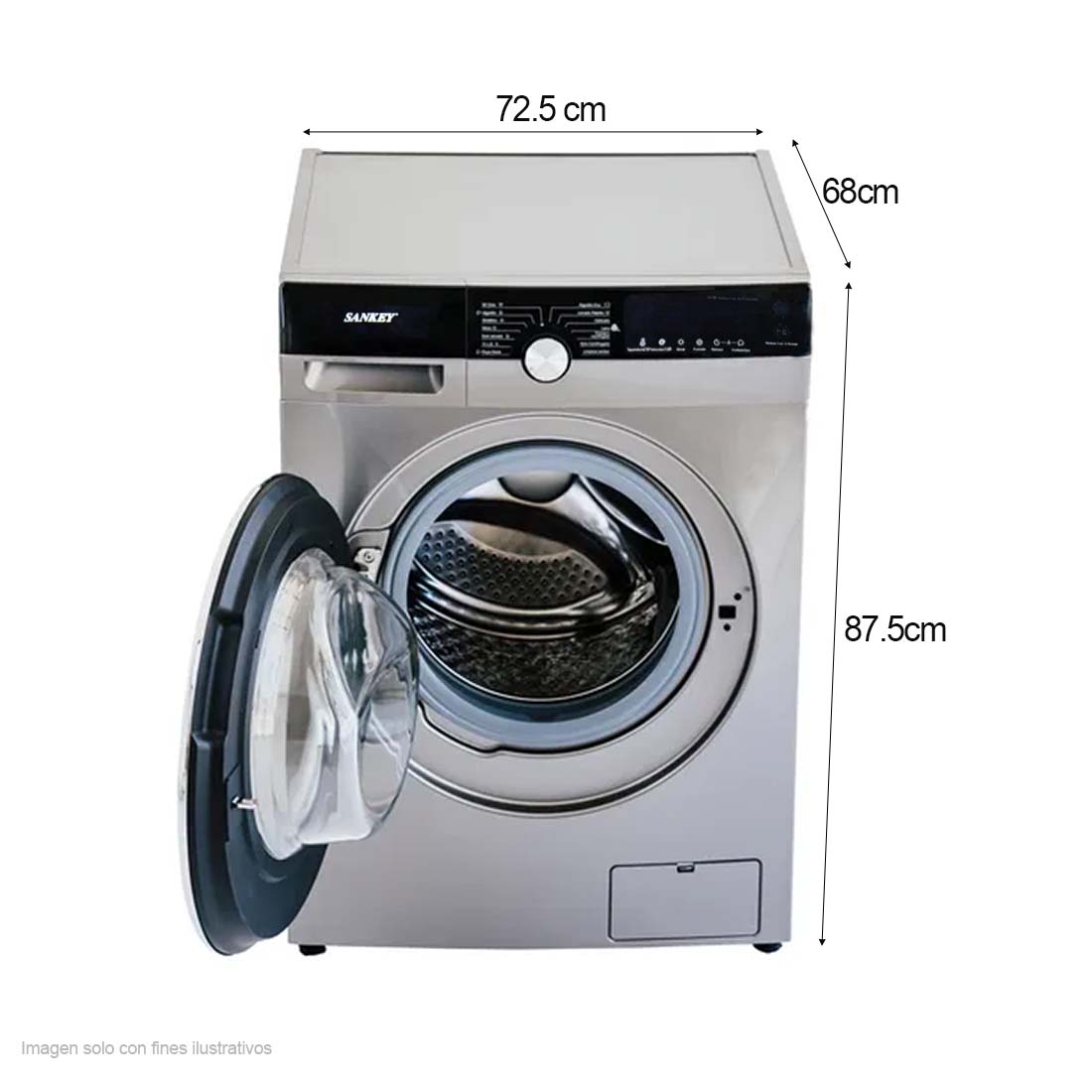 Secadora Lavadora 15kg WMF15INDU3 Sankey tecnología inverter