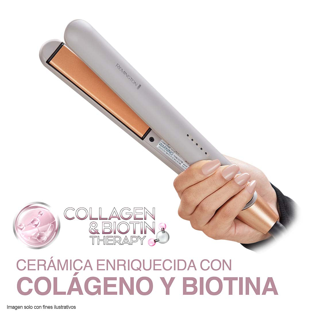 Plancha para cabello S31A-110F Remington domestica Collagen & Biotin