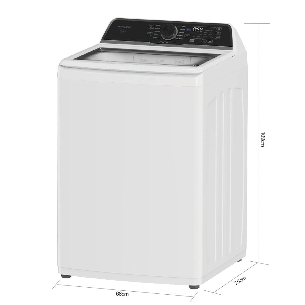 Lavadora 25kg FLVW7523BS Frigidaire 10 ciclos carga superior tambor de acero inoxidable