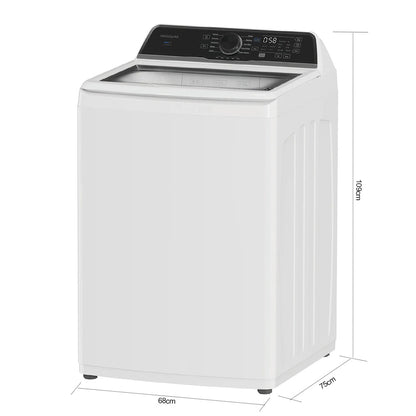 Lavadora 25kg FLVW7523BS Frigidaire 10 ciclos carga superior tambor de acero inoxidable