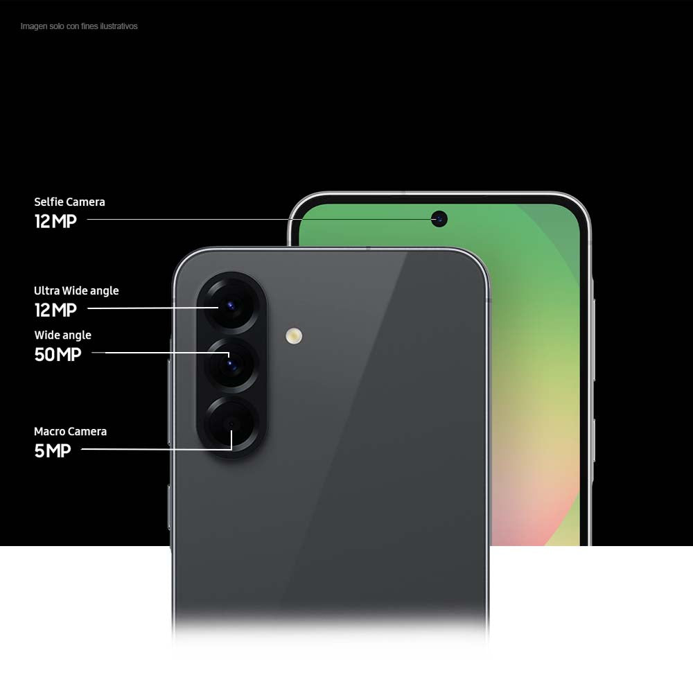 Celular Galaxy A56 Samsung 8GB+256GB SM-A566EZKCGTO pantalla 6.7" super Amoled 5G