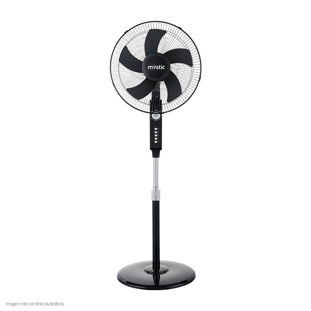 Abanico pedestal 16" MY-P1608T-B Mystic 4 velocidades 45W