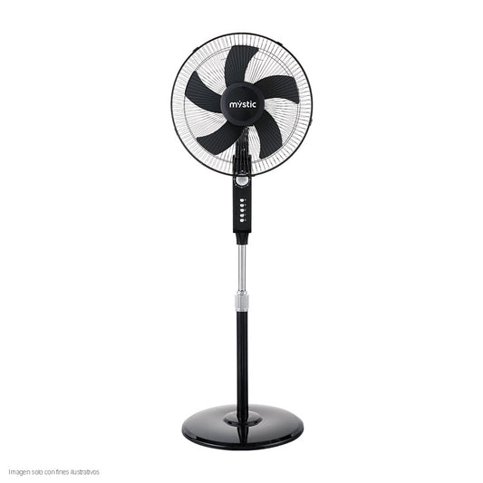 Abanico pedestal 16" MY-P1608T-B Mystic 4 velocidades 45W