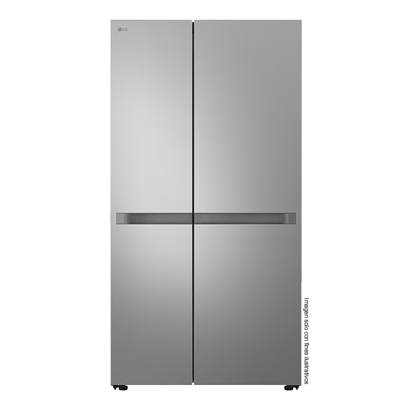 Refrigeradora 22pc Side By Side, VS25BJNK LG color silver, multi air flow, compresor inverter, iluminación LED