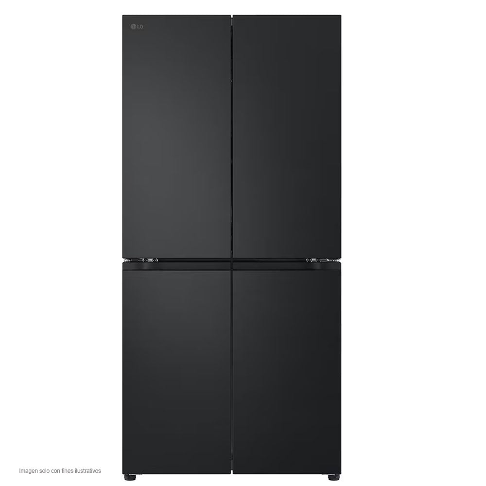Refrigeradora de 4 puertas, 19 pc, GM42BMPM, LG, color negro mate