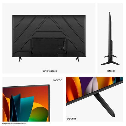 Televisor LED Smart UHD 55" 55A6NV, Hisense, 4K VIDAA