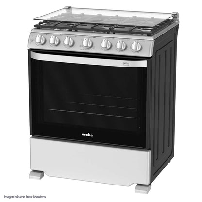 Estufa a gas de 30" WEM7659CFIS3 Mabe 6 quemadores acero inoxidable encendido eléctrico