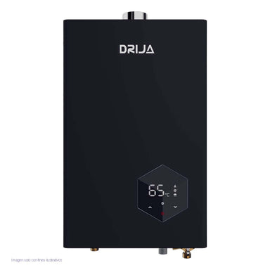 Calentador de agua a Gas CLT10LBLACK  Drija capacidad 10L/min temperatura de 35°C a 65°C color negro.