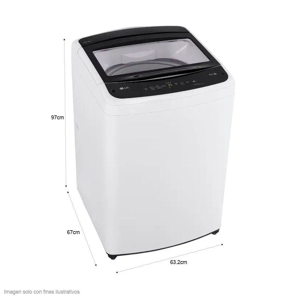 Lavadora automática 18kg WT18WVTM LG, Smart inverter y smart Diagnosis