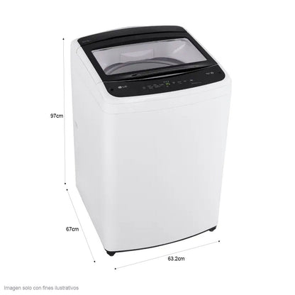 Lavadora automática 18kg WT18WVTM LG, Smart inverter y smart Diagnosis