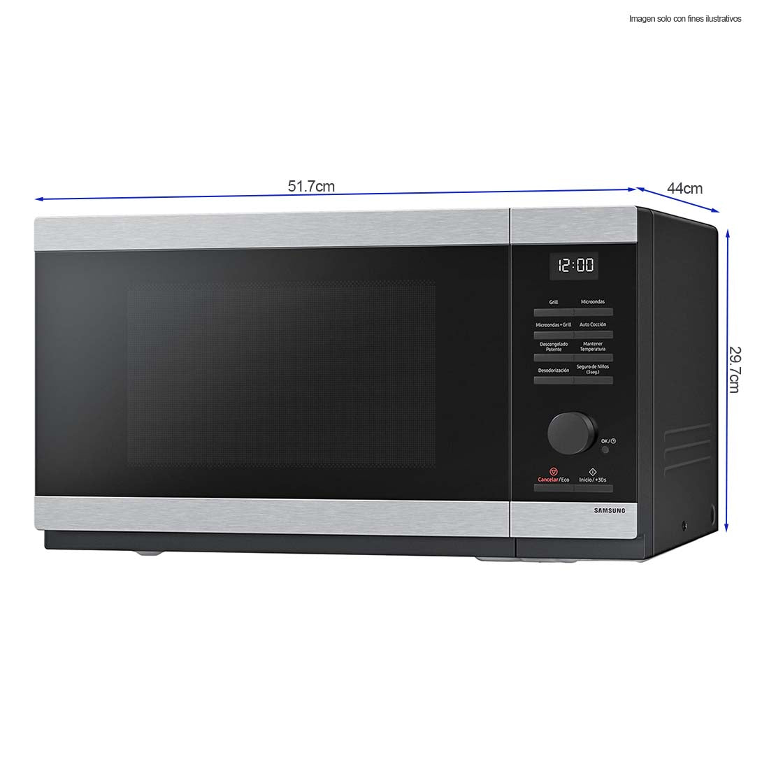 Microondas Grill 1.1pc MG32DG4524ATAP Samsung