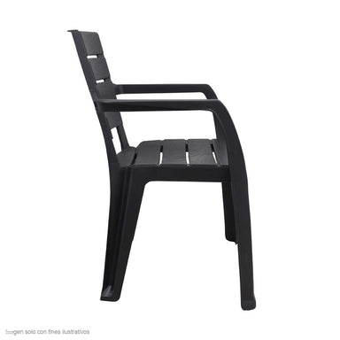 Silla Barú con brazo color negro 13282-XP RIMAX