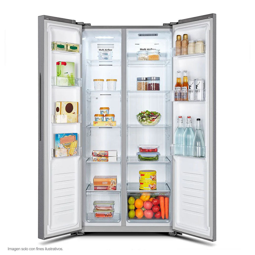 Refrigeradora Side By Side 16pc RS3P428NEDA1  Hisense SlimFit Handle luz LED