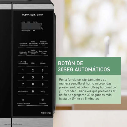 Microondas 0.9pc NN-SB43Q Panasonic 900W