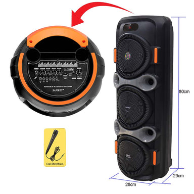 Bocina PA8DC3C46M Sankey, potencia de salida 20W RMS