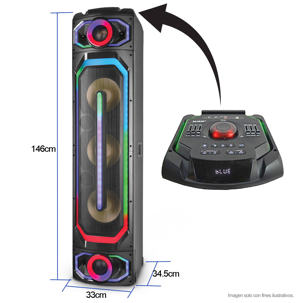 Bocina PA10DCM313 Sankey potencia de 100W RMS.