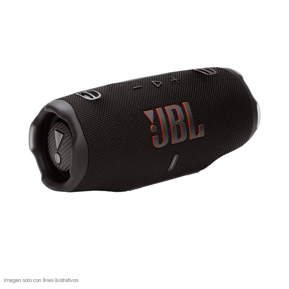 Bocina portátil CHARGE6 JBL color negro sonido Pro de JBL y correa