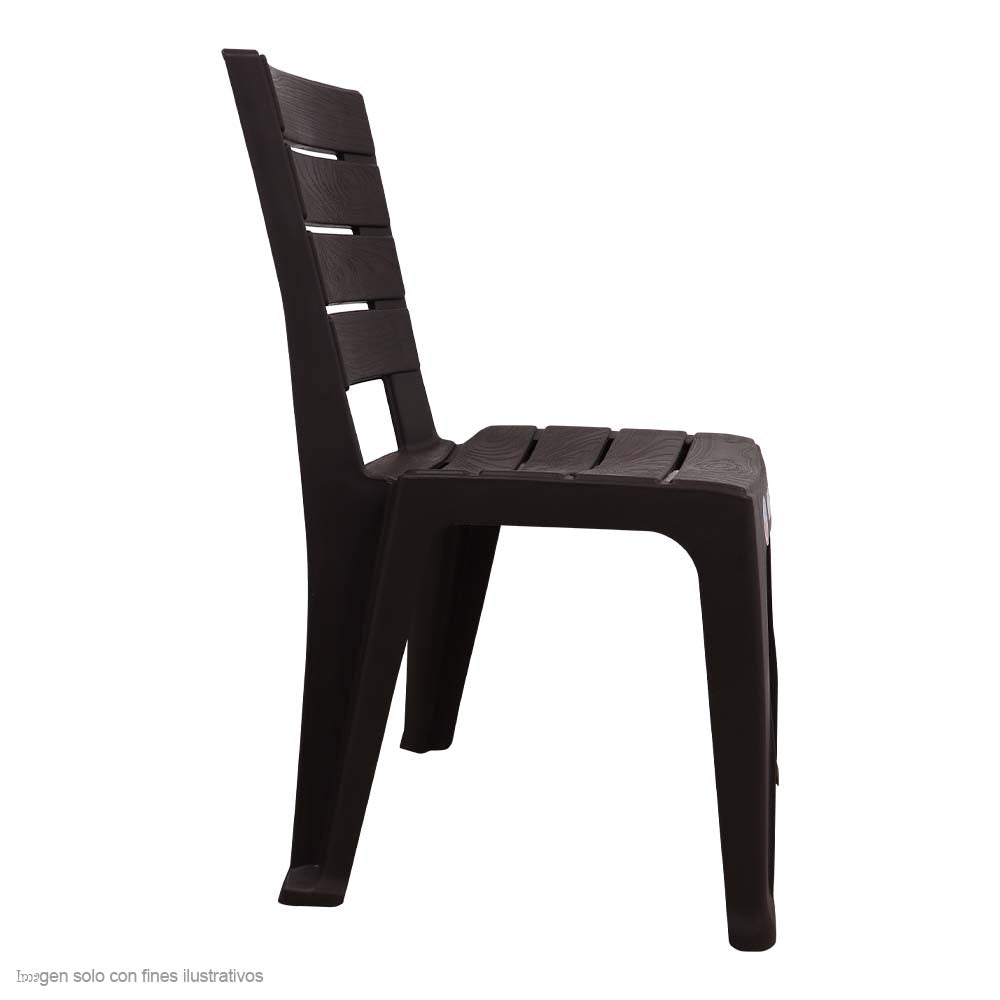 Silla Barú 12965-XP sin brazos color Wengue