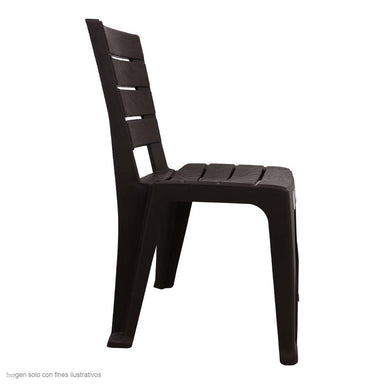 Silla Barú 12965-XP sin brazos color Wengue