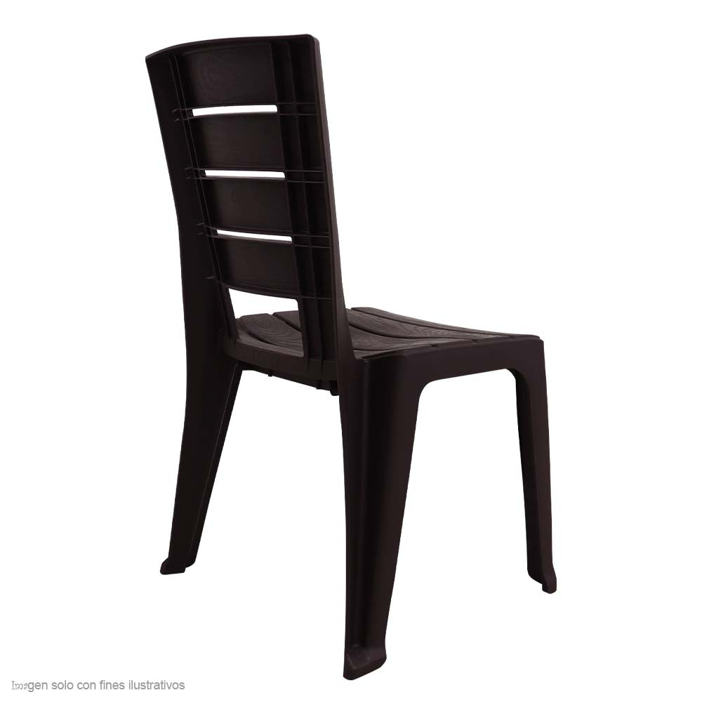 Silla Barú 12965-XP sin brazos color Wengue