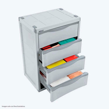 Armario cajonero Baru 6947-XP color gris