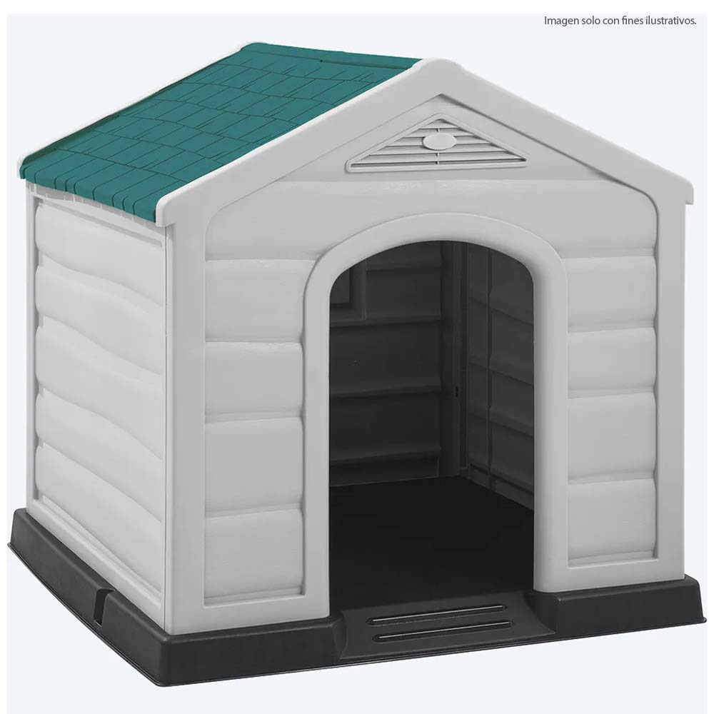 Casa para perro 14418-XP con tonos en color gris hielo- verde