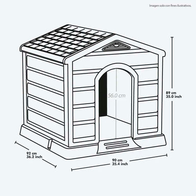 Casa para perro 14418-XP con tonos en color gris hielo- verde