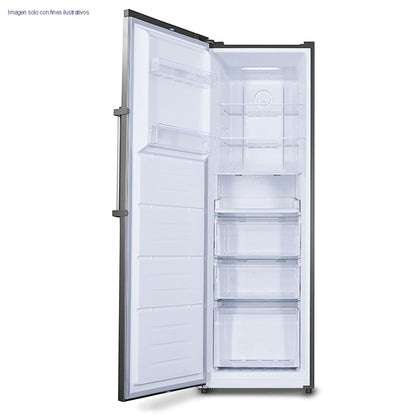 Congelador vertical 10pc RF-F10C8SB Sankey acabado en acero inoxidable panel digital de toque, tecnología inverter