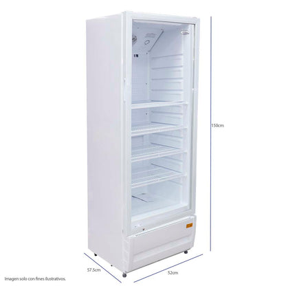 Vitrina vertical RFD-1082 10pc iluminación LED con seguridad con llave y candado