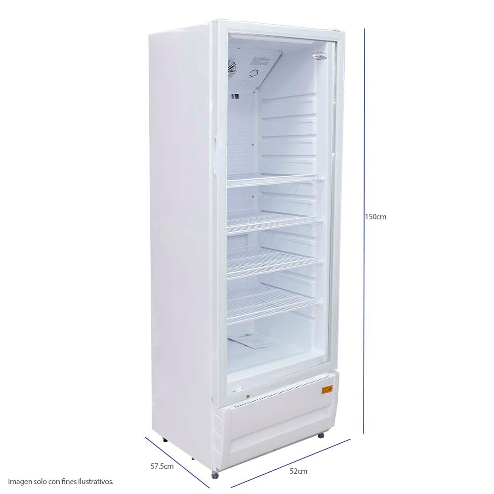 Vitrina vertical RFD-1082 10pc iluminación LED con seguridad con llave y candado