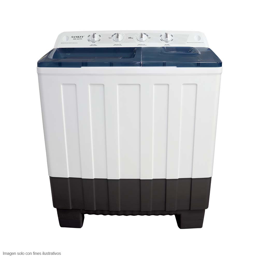 Lavadora 16kg Semi automática WM 1667PH Sankey, doble tina, bomba de expulsión
