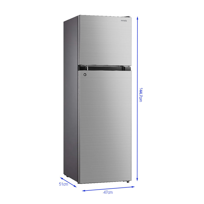 Refrigeradora 6pc Top mount RF-170LSS frost, iluminación LED 115V/60HZ silver