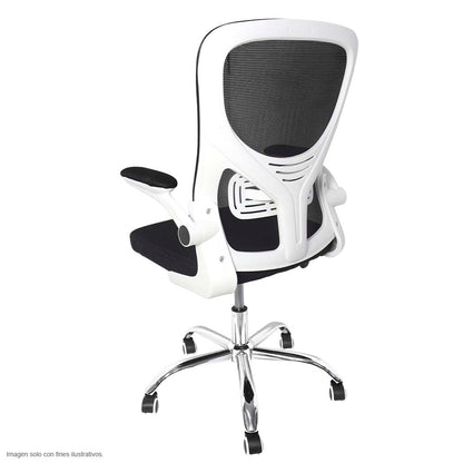 Silla de oficina FC-29-2 base cromada base de metal acabado cromado.