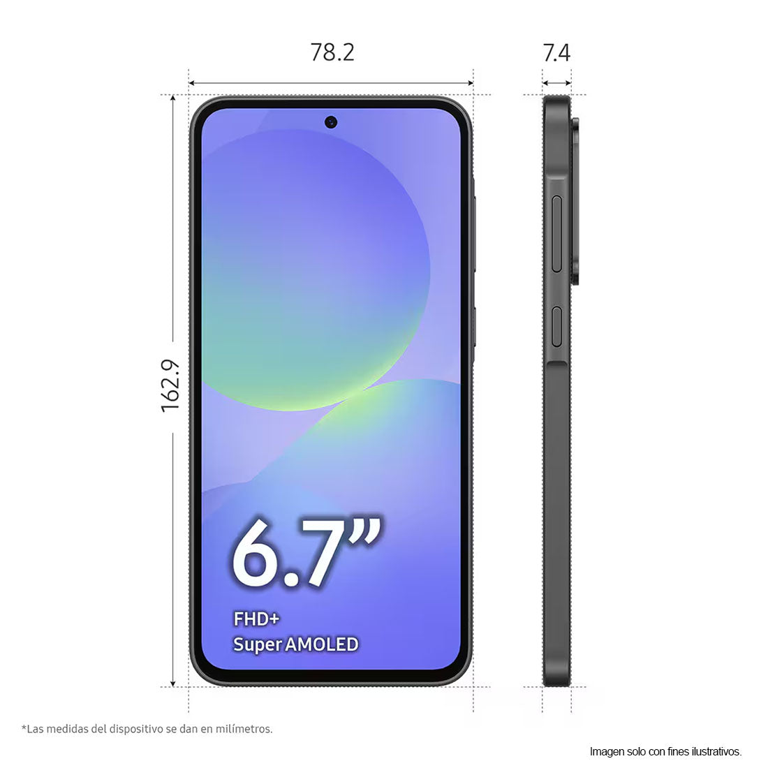 Celular Galaxy A36 Samsung 8GB +256GB color negro SM-A366EZKGGTO