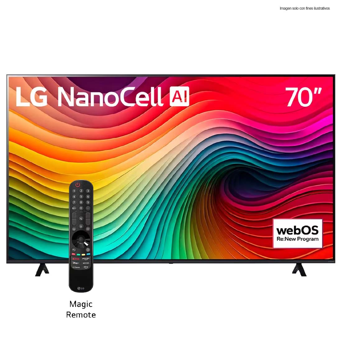 Televisor OLED Smart 70" 70NANO80TSA.AWP LG 4K