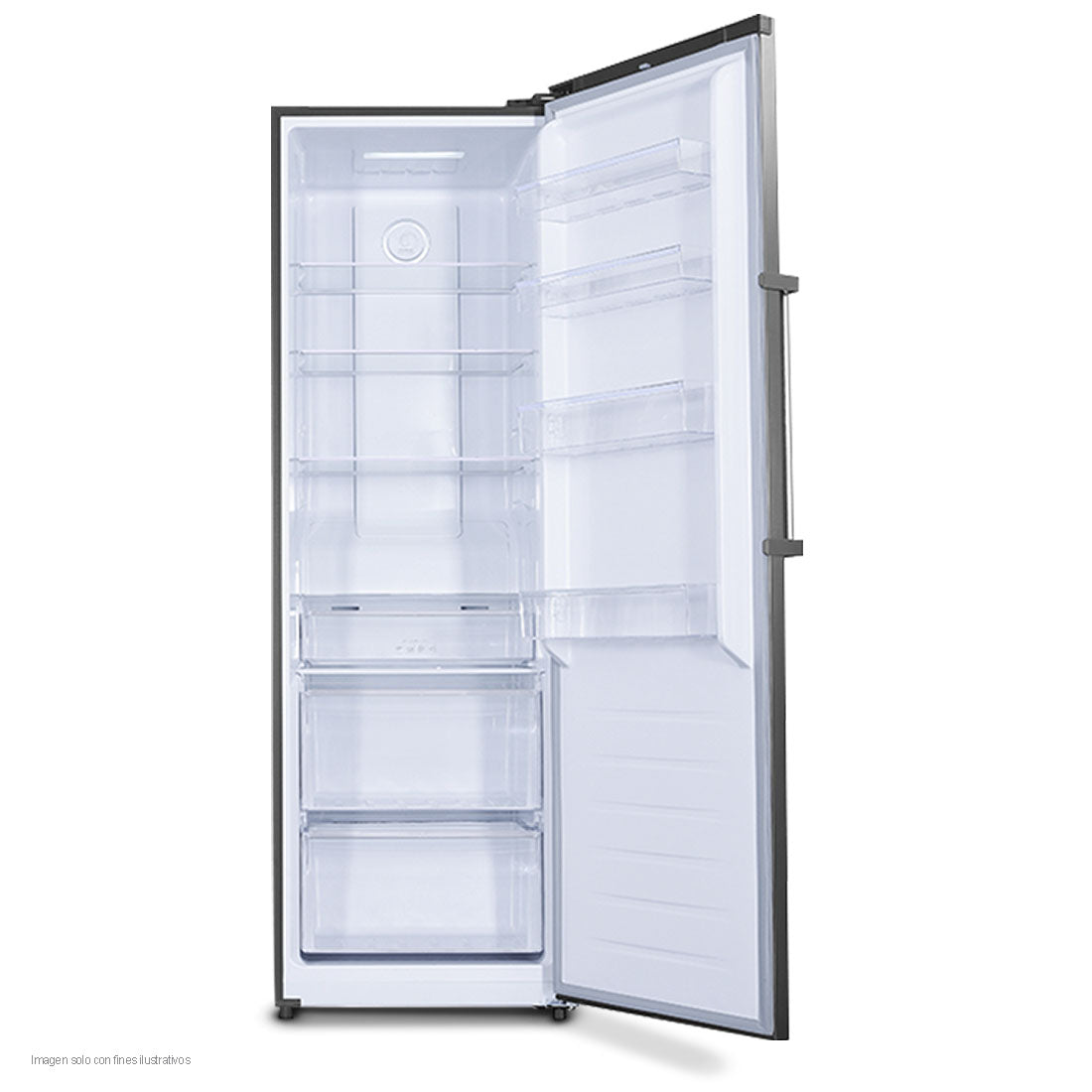 Refrigeradora 12.6pc RF-13C8SA acabado en acero inoxidable panel digital de toque, tecnología inverter