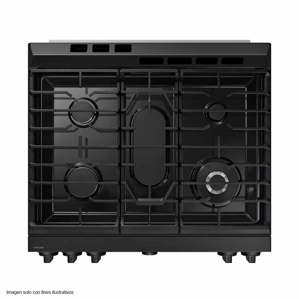 Estufa a gas de 30" Bespoke NSG6DB850012AX Smart Samsung Slide-In Air Friyer & Wi-Fi, Air Sous Vide