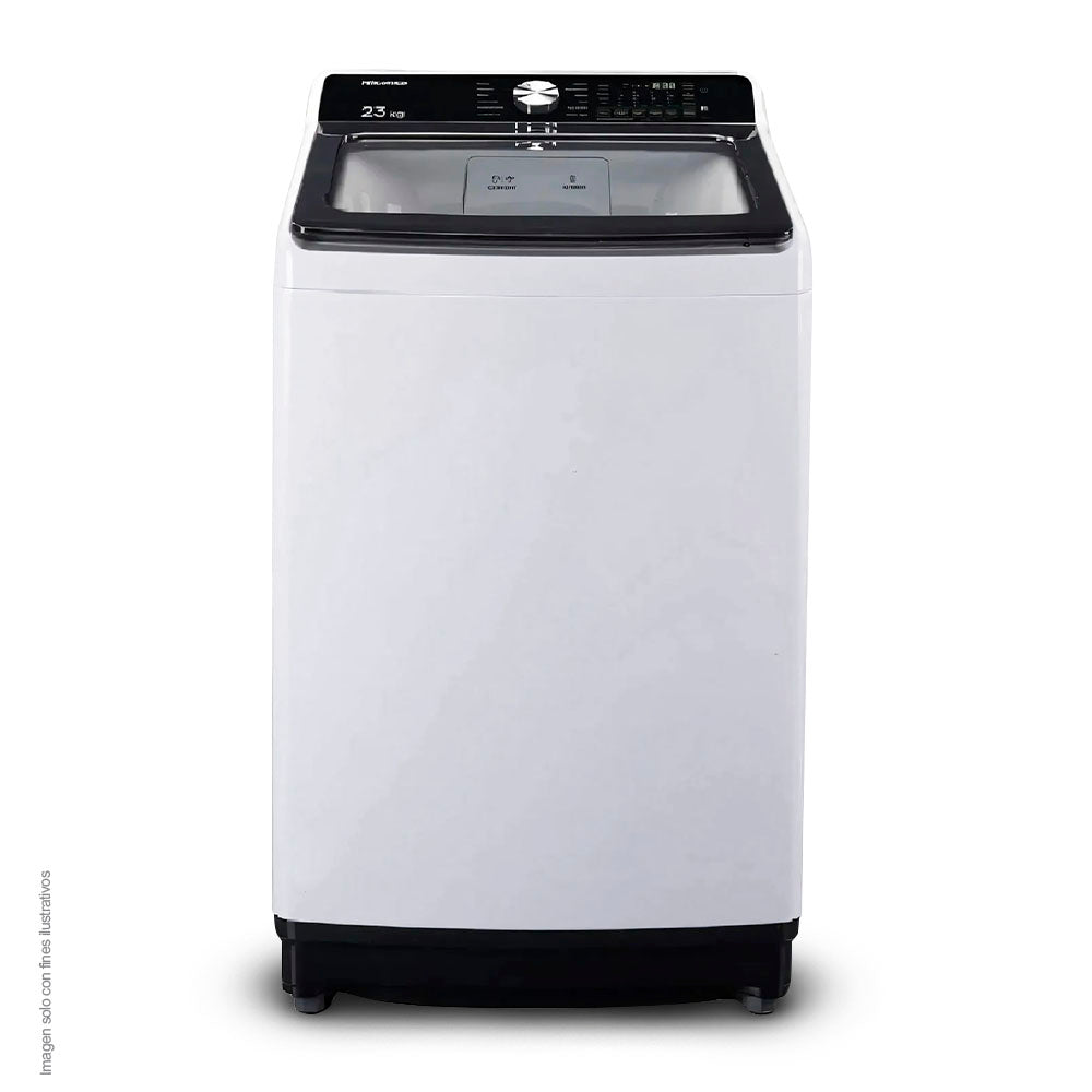 Lavadora 23kg WT3T2323UW Hisense color blanco carga superior