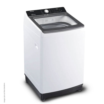 Lavadora 23kg WT3T2323UW Hisense color blanco carga superior