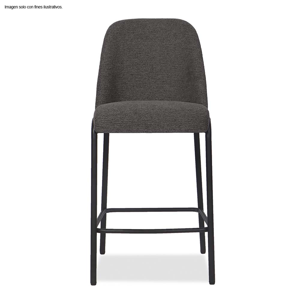Silla de bar Serena CB-006 color tela gris oscuro