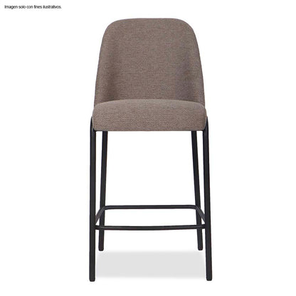 Silla de bar Serena CB-006 color tela chocolate