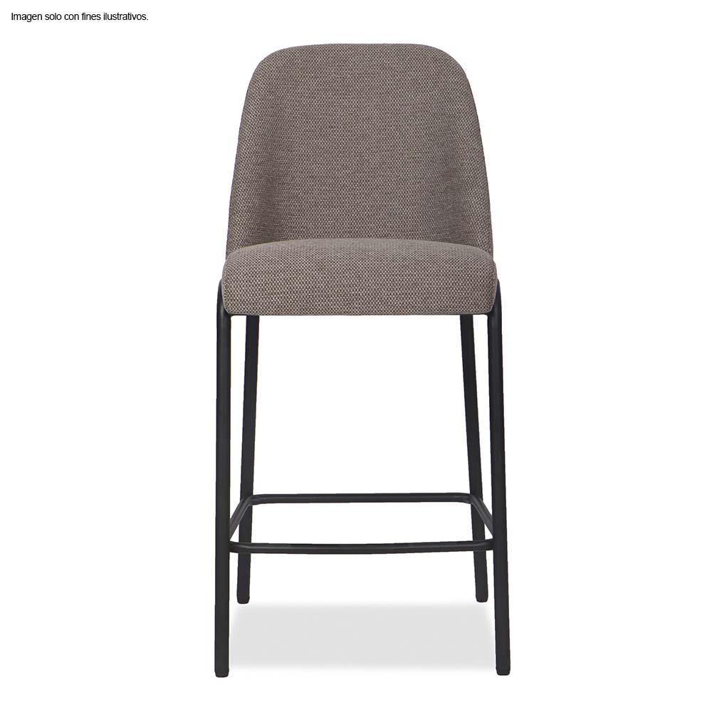 Silla de bar Serena CB-006 color tela chocolate
